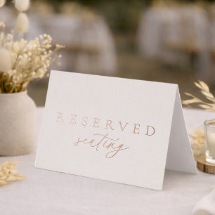 Reserved Seating Wedding Sign 