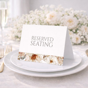 Reserved Seating Wedding Table Sign Invitation