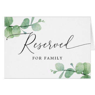 Reserved Sign | Elegant Eucalyptus Garden Wedding