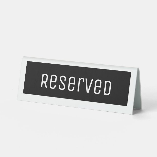 Reserved Table Sign (Front)