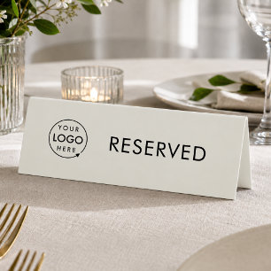 Reserved Table Sign Cafe Restaurant Reservation