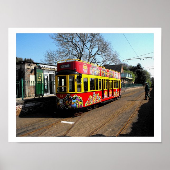 Reserved tram at Colyton station Poster (Front)