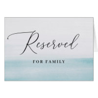 Reserved | Watercolor Blue Wedding Seating Sign