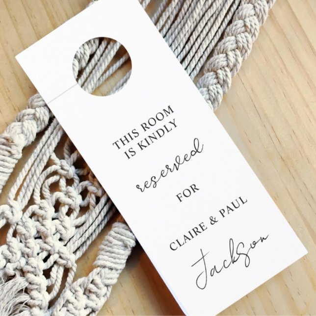 Reserved Wedding Door Hanger (Creator Uploaded)