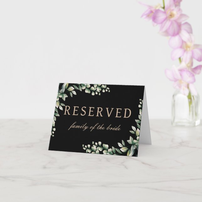 Reserved wedding table sign mother of the bride  card (Orchid)