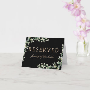 Reserved wedding table sign mother of the bride  card