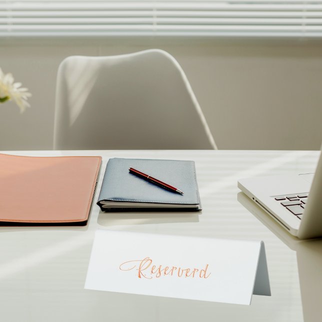 Reserved white rose gold script elegant (Creator Uploaded)