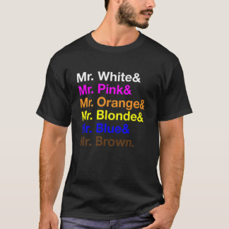 Reservoir Dogs characters (colour)  T-Shirt