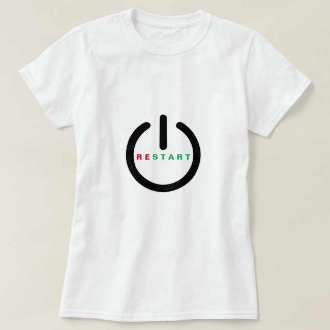 Reset T-Shirt Funny (Design Front)