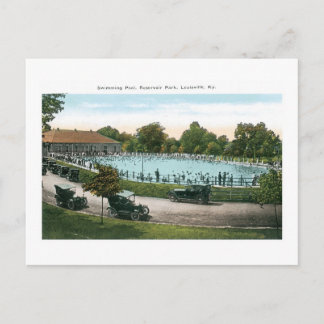 Resevoir Park, Swimming Pool, Louisville, Ky Postcard