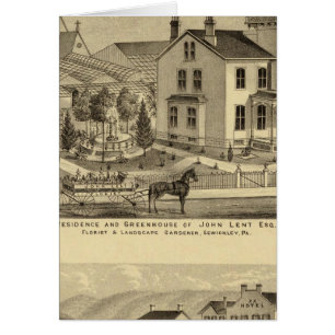 Residence and Greenhouse of John Lent Sewickley