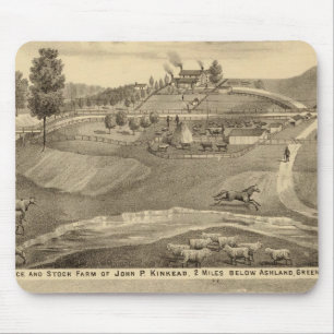 Residence and stock farm mouse pad