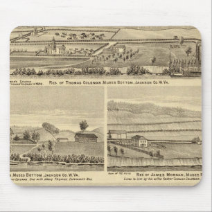 Residence and store of William M Roberts Mouse Pad