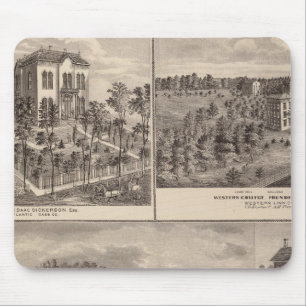 Residence and Western College in Marshalltown Mouse Pad