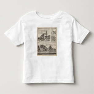 Residence, Farm, Church and Store in Minnesota Toddler T-Shirt