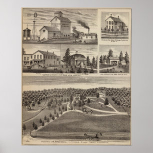 Residence in Hutchinson, Minnesota Poster