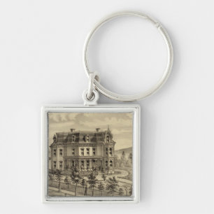 Residence of AM Brown Key Ring