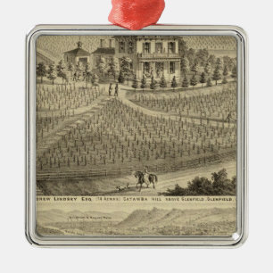 Residence of Andrew Lindsey Glenfield Metal Ornament