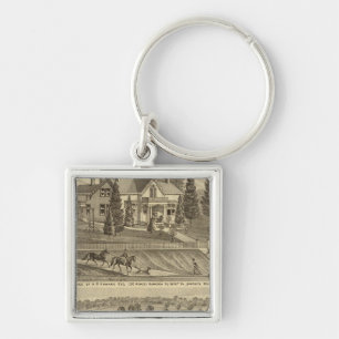 Residence of AP Howard Hancock Key Ring