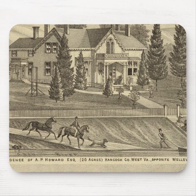 Residence of AP Howard Hancock Mouse Pad (Front)