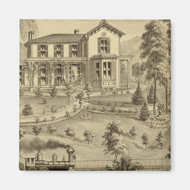 Residence of David R Kerr Magnet (Front)