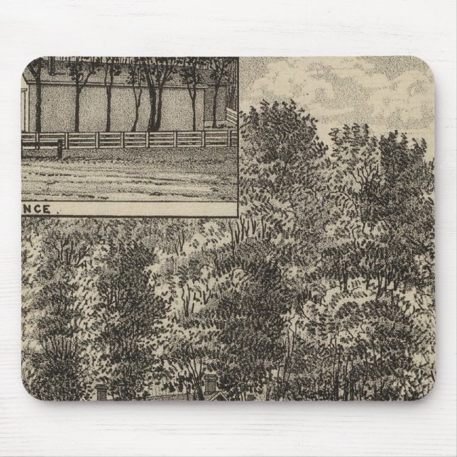 Residence of DB Williams, Edgerton, Kansas Mouse Pad (Front)