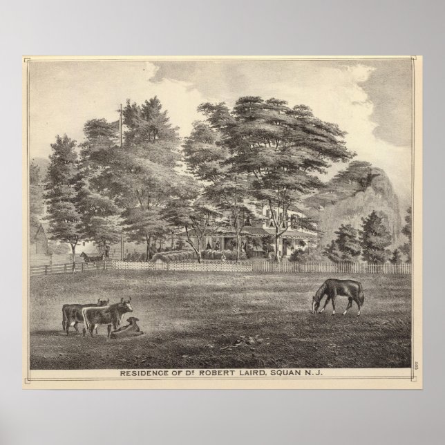 Residence of Dr Robert Laird, Squan, NJ Poster (Front)