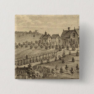 Residence of Jacob Markley 15 Cm Square Badge