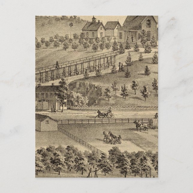 Residence of Jacob Markley Postcard (Front)