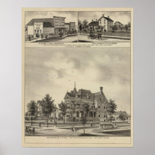Residence of JD Hill, Kansas Poster