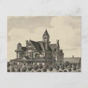 Residence of John D Knox, Topeka, Kansas Postcard