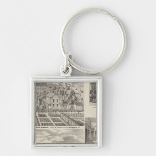 Residence of the late Dr Seth Hobbs Washington Co Key Ring