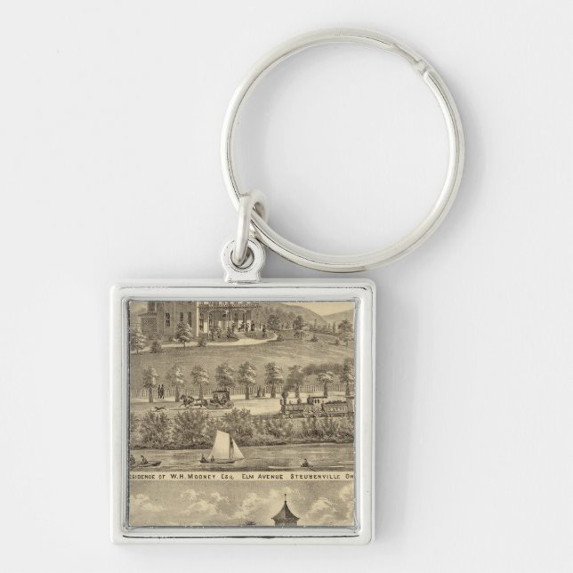 Residence of WH Mooney Key Ring (Front)
