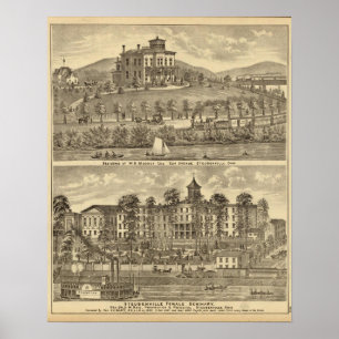 Residence of WH Mooney Poster