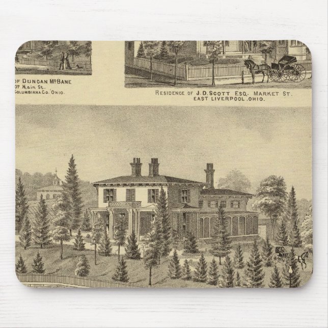 Residence of William Reed , Sewickley Mouse Pad (Front)