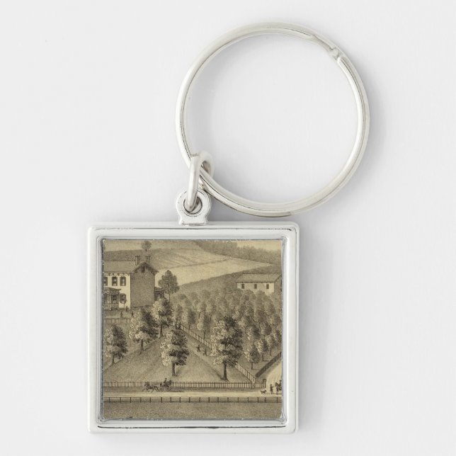 Residence of William Schrader Key Ring (Front)