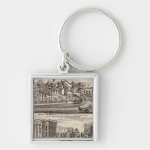 Residences and buildings in Poplar Grove Key Ring
