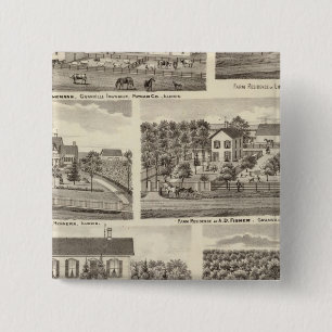 Residences and farm residences in Putnam Co 2 15 Cm Square Badge