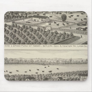 Residences and Farms in Lyon County, Kansas Mouse Pad