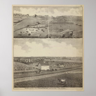 Residences and Farms of Eldridge, Minnesota Poster