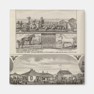 Residences and Farms, Wellington, Kansas Magnet