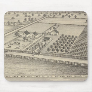Residences, Black's Station Mouse Pad