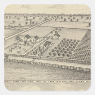 Residences, Black's Station Square Sticker