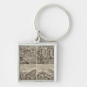 Residences, Farms, Brewery and Stable, Minnesota Key Ring