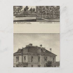 Residences in Kansas Postcard