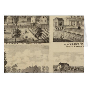 Residences in Linn and Desoto, Dallas Co, Iowa