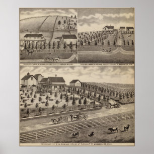 Residences in Mt. Pleasant, Minnesota Poster