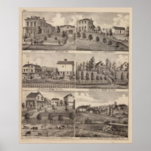 Residences in Rochester and in Dodge, Minnesota Poster