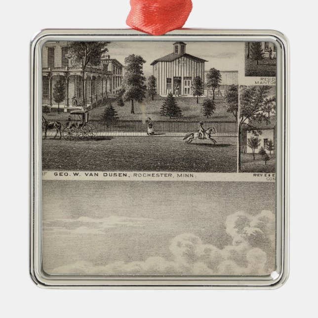 Residences in Rochester, Minnesota Metal Ornament (Front)