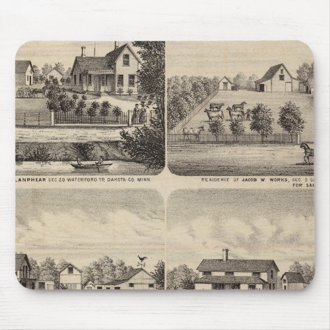 Residences, Minnesota 2 Mouse Pad (Front)